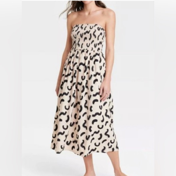 A New Day midi sundress, strapless comes with straps NWT, size 3X - Picture 1 of 4
